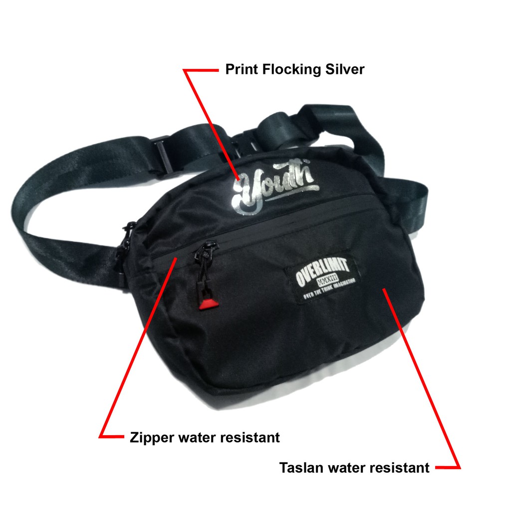 Waistbag Overlimit Waistbag anti air tas samping tas distro