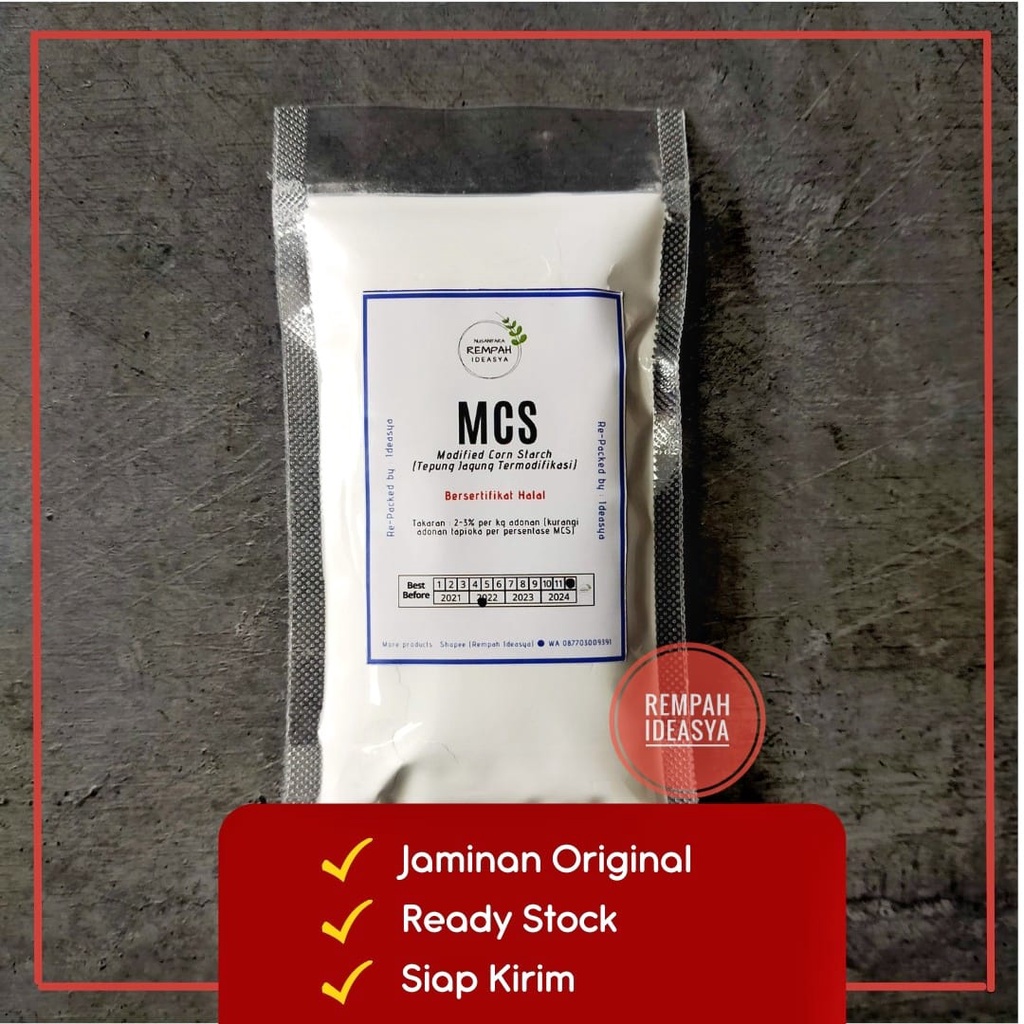 

100gr Modified Corn Starch / Tepung Tekstur Sosis Anti Susut / Tepung Jagung Modifikasi
