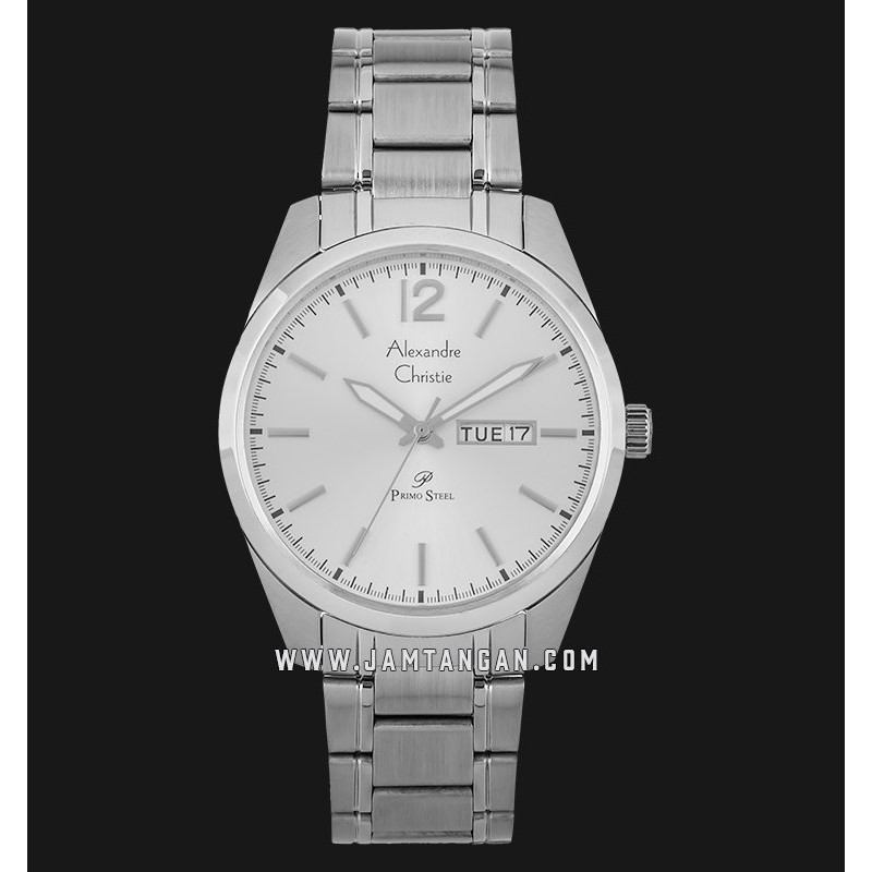 Alexandre Christie AC 1012 ME BSSSL Men Silver Dial Stainless Steel Strap