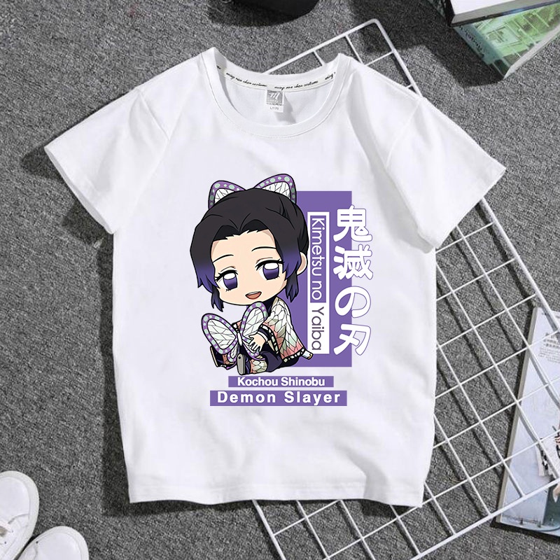 MYSTIQUE.ID-BAJU KAOS SHINOBU DEMON SLAYER T-SHIRT LUCU DAN AESTHETIC