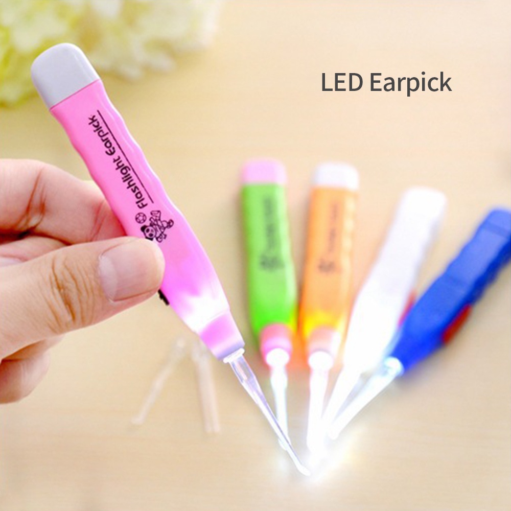 AIKOKY Pembersih Telinga Bayi Korek Kuping LED Earpick LED Bayi