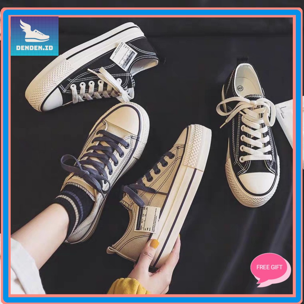 2.2 COD Sale DENDEN.ID Sepatu Wanita Sneakers Import Korea Casual Murah DD1008