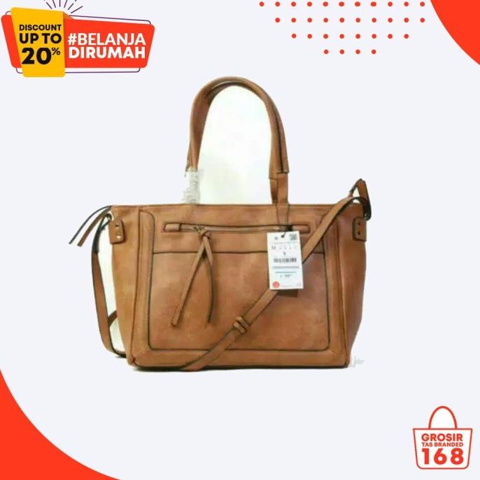 Vgs58 - Tas Tote Zara Estrella Kulit Original Tote Bag Alfamonica826