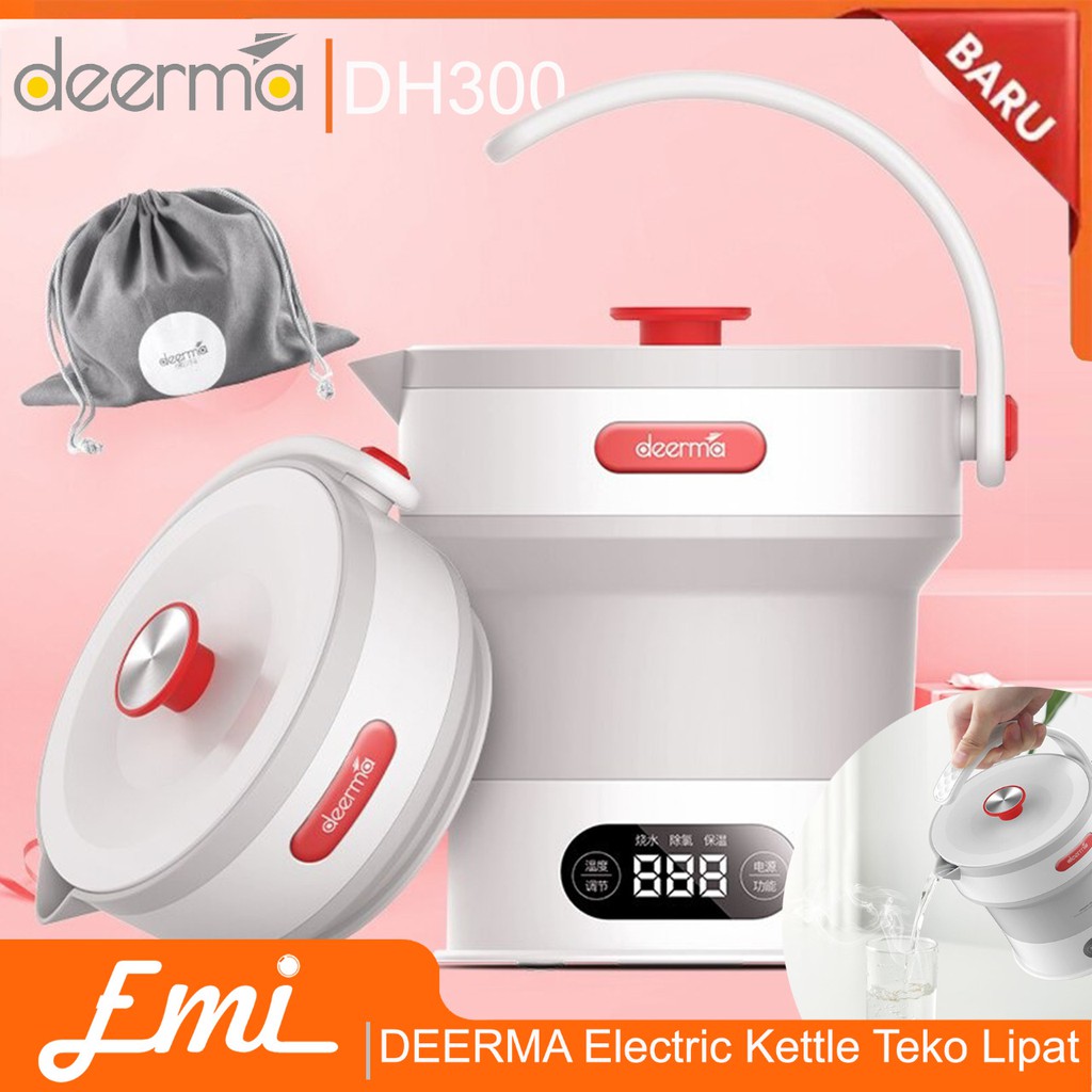 DEERMA Electric Kettle Teko Lipat Listrik 600ML - DEM-DH300