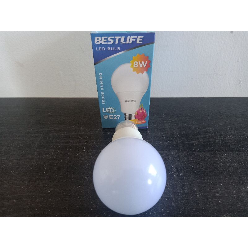 LAMPU BULB AMAN DIKIRIM BEST LIFE LED 8 WATT 3000K BESTLIFE BL-LED-BULB-8W-A60 BOHLAM