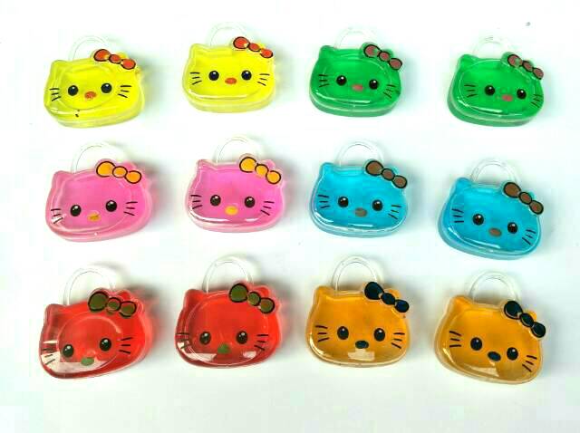 Slime Hello Kitty / Nanas Rainbow Mini Lucu Murah