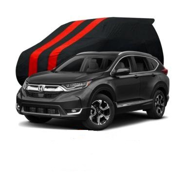 Body Cover Mobil Honda New CRV Warna Hitam Lis Merah