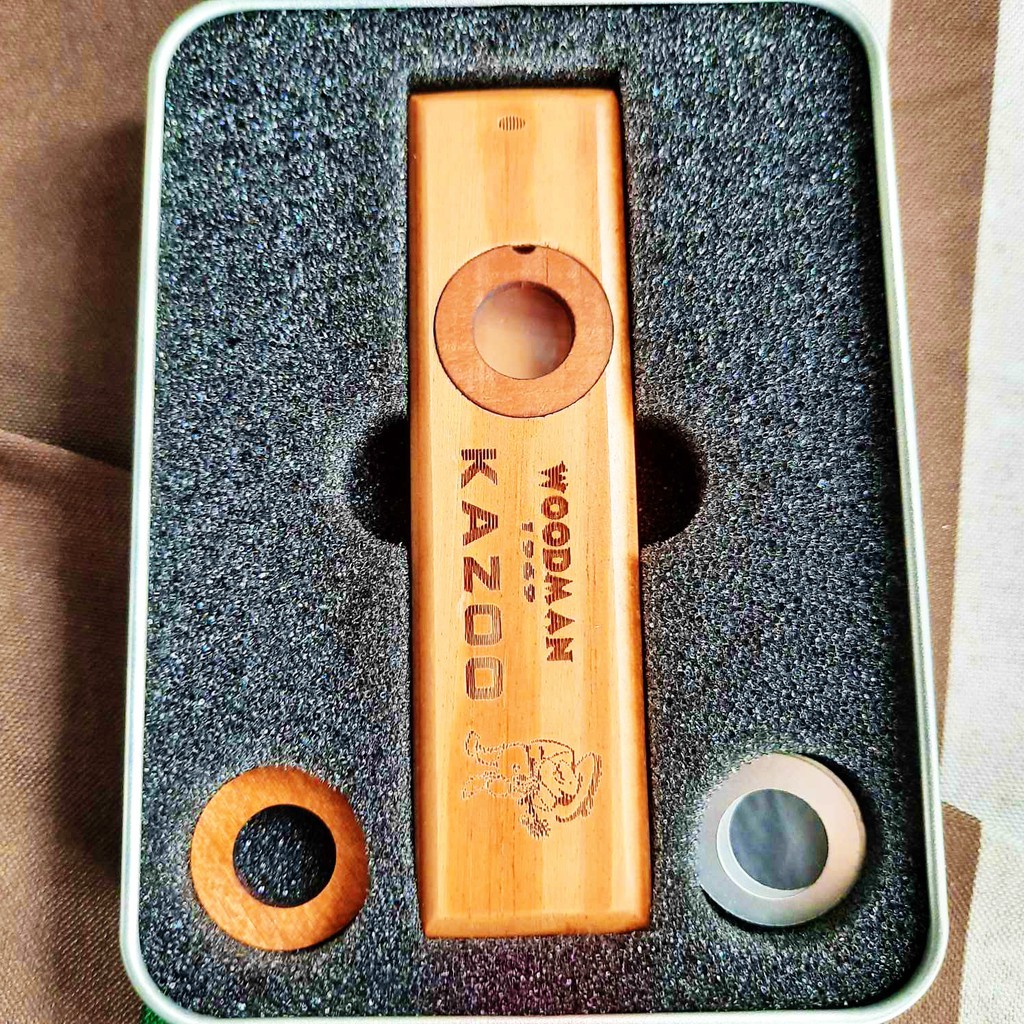 Kazoo Woodman 1969 Bahan Kayu + Membran + Case