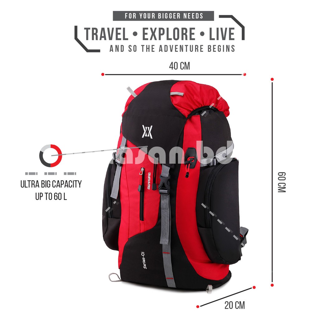 PTS -McNeil.MR - Tas Gunung Camping Mountain Backpack