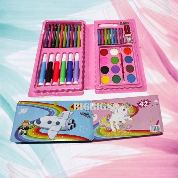 

Peralatan Menggambar Anak Krayon Set Crayon Set Oil Pastel 42 pcs