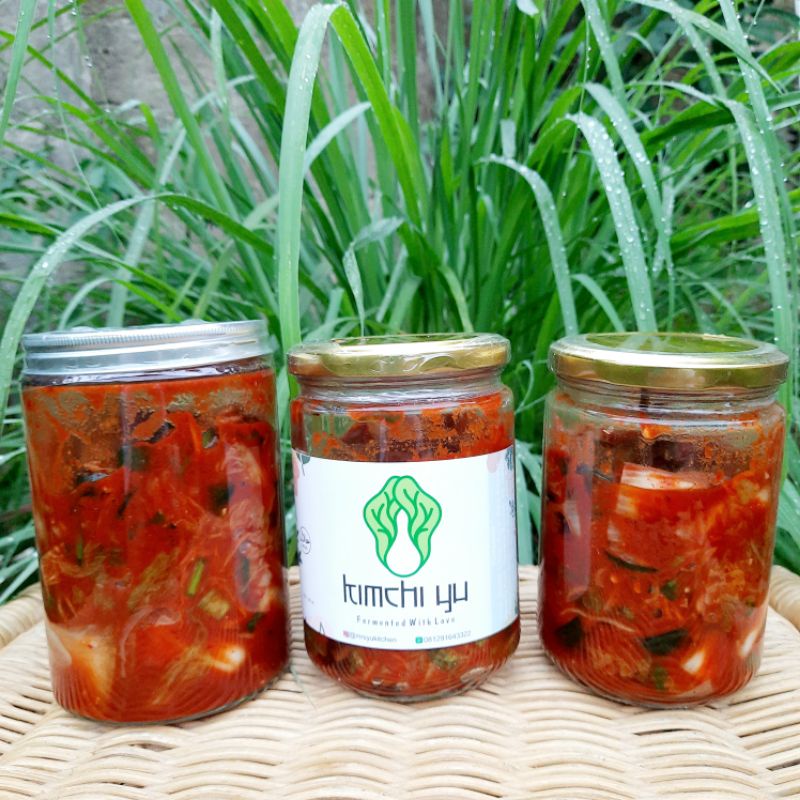 

Kimchi Halal - Kimchi Sawi Fresh 350 gram - Jar Kaca
