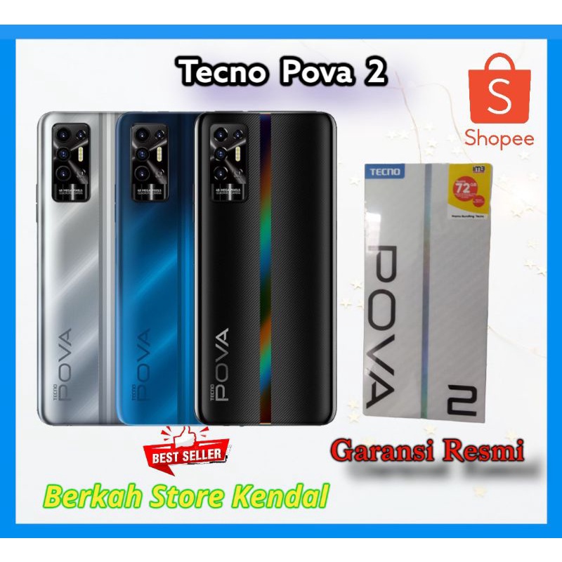 Tecno  POVA2  6GB+128GB Octa Core Helio G85 2.0GHZ 7000mAh Garansi Resmi