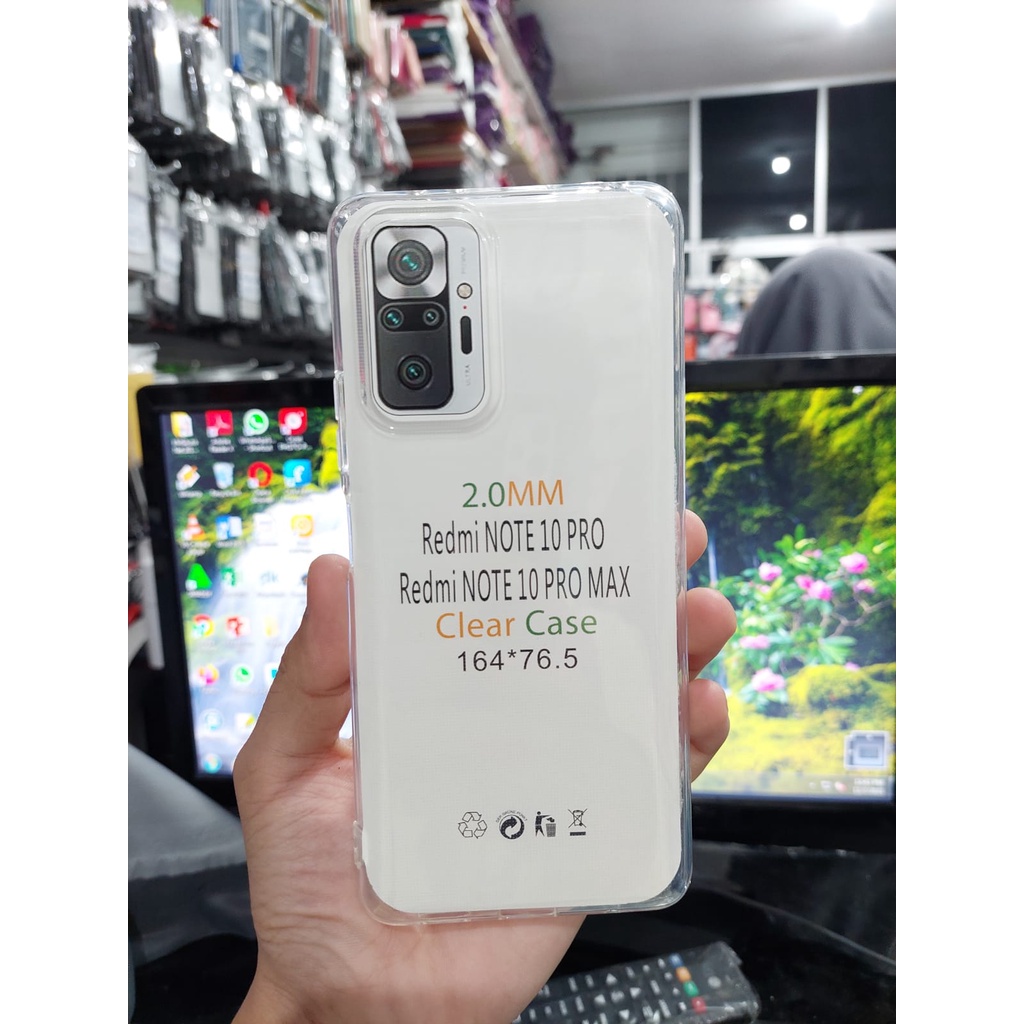 SoftCase OEM Transparan Xiaomi Redmi Note 10 Pro 6.67 Inchi UltraThin 2.0mm SUPER CLEAR