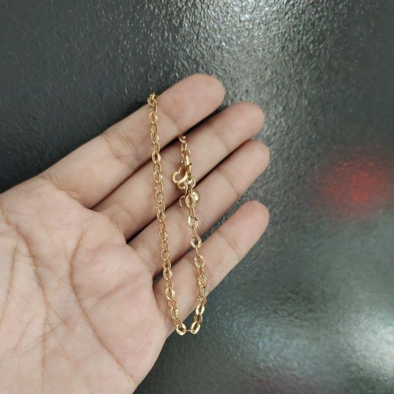 gelang emas  rantai vancy  (ubs300/17cm)
