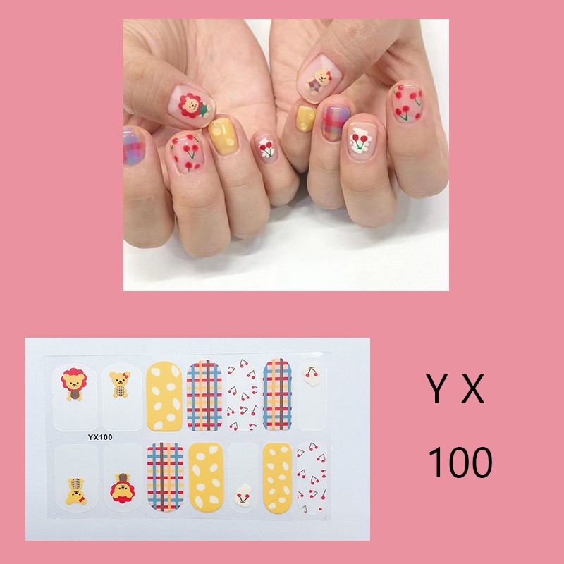 KODE YX BAG 51 - 100 STIKER KUKU NAIL STICKER KARAKTER FREE KIKIR KUKU MINI