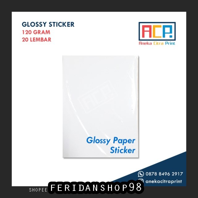 

FS972 STIKER KERTAS FOTO STIKER ATK GLOSSY PHOTO PAPER STICKER BY FERIDANSHOP98