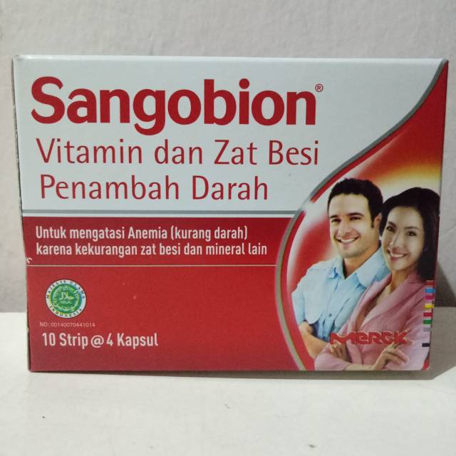 Sangobion strip isi 4 kapsul