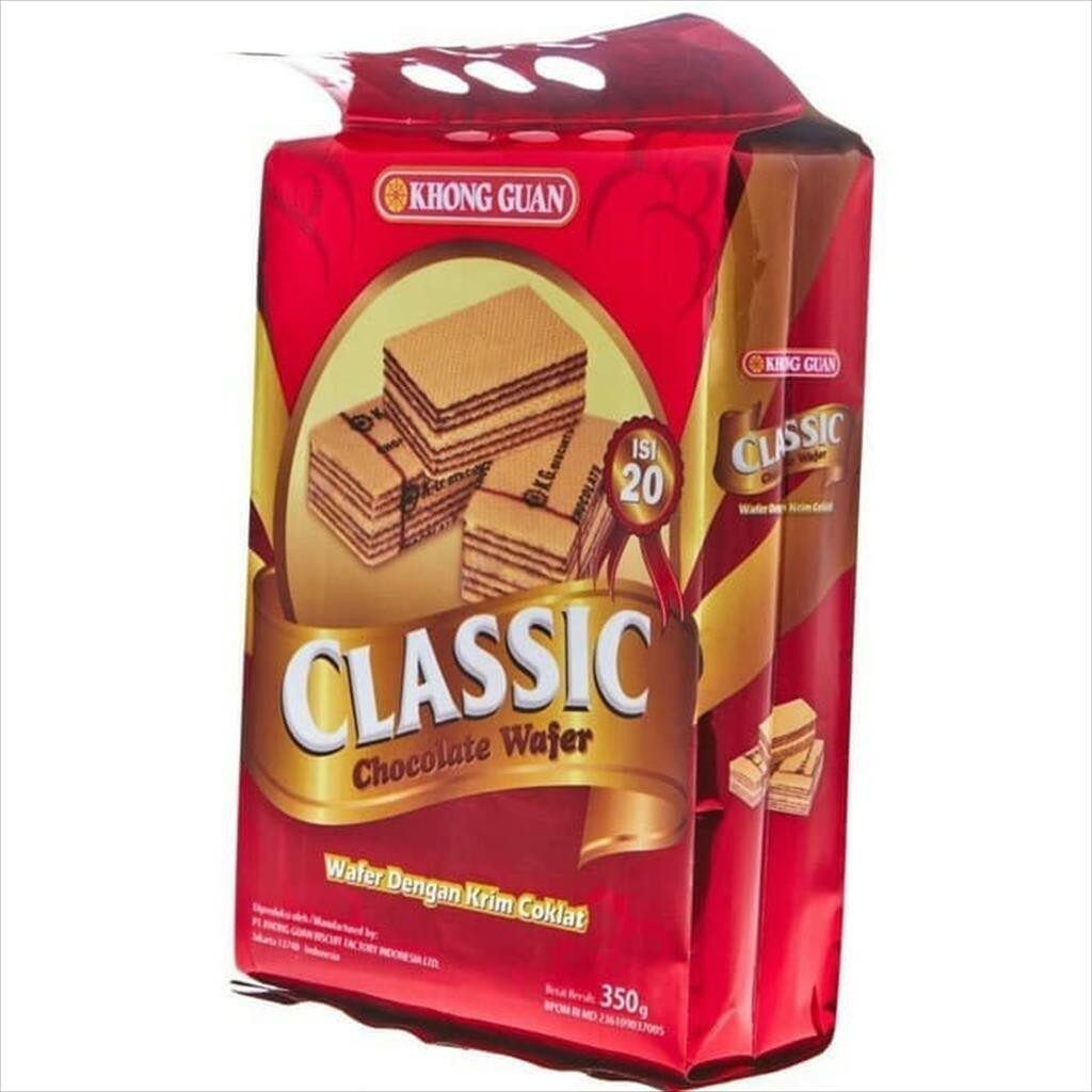 

Khong Guan Wafer Classic Coklat 350Gram