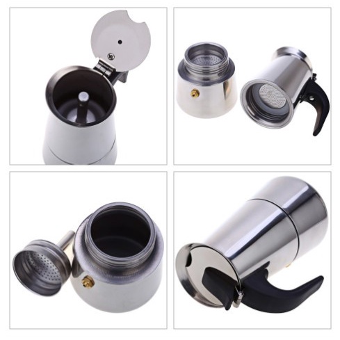 Espresso Coffee Machine Maker Mesin Teko Kopi 6 Cup Moka Pot 300ML Accecories kopi