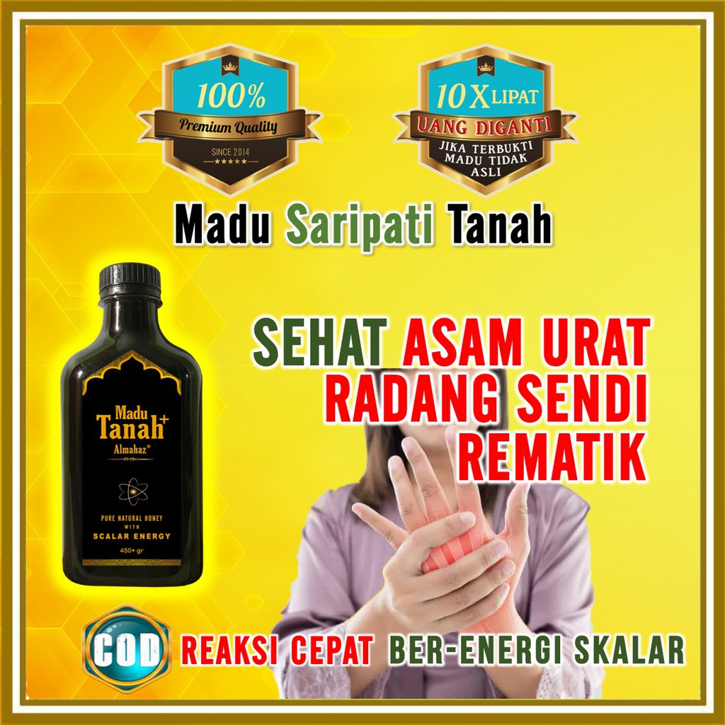 Almahaz Madu Hitam Pahit Madu Tanah Herbal Asam Urat Radang Sendi Rematik Reaksi Cepat Energi Skalar