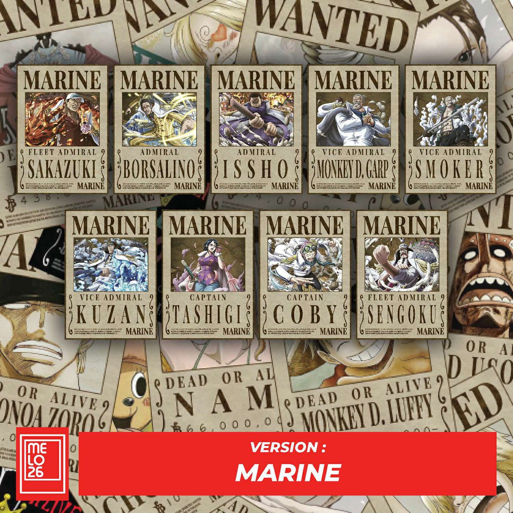 Poster Anime Bounty One Piece - WANTED Poster One Piece Character-6