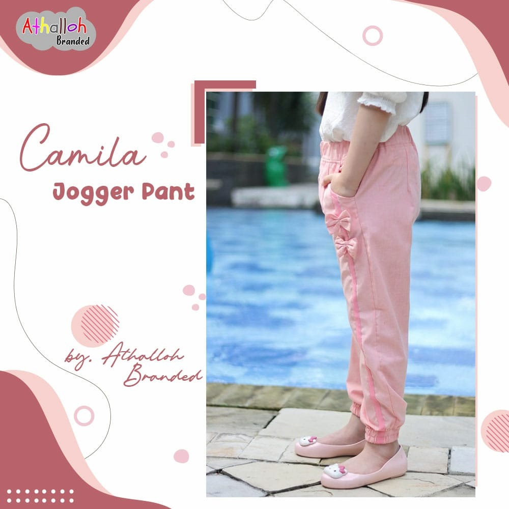 CELANA ANAK PEREMPUAN JOGER PANTS USIA 7-9 TAHUN