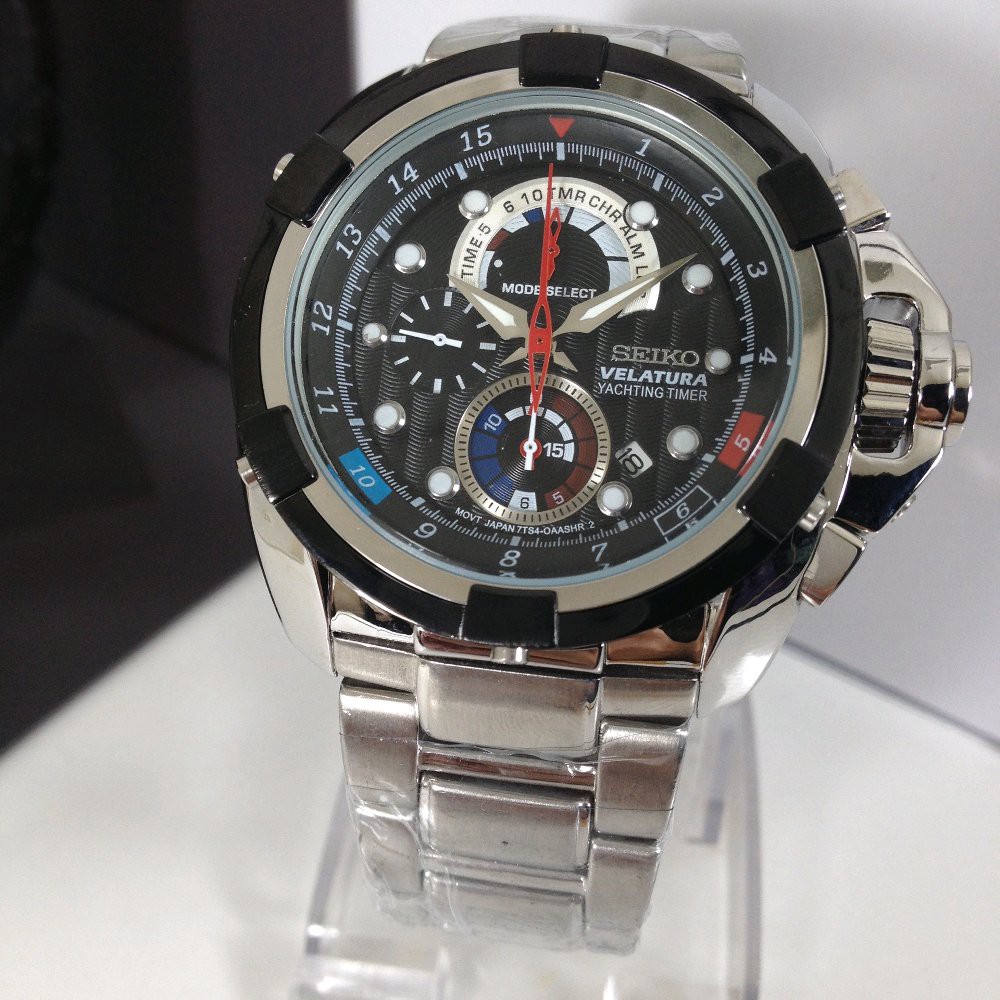 Jam Tangan Pria Seiko Velatura Yatchting Timer 47mm Premium