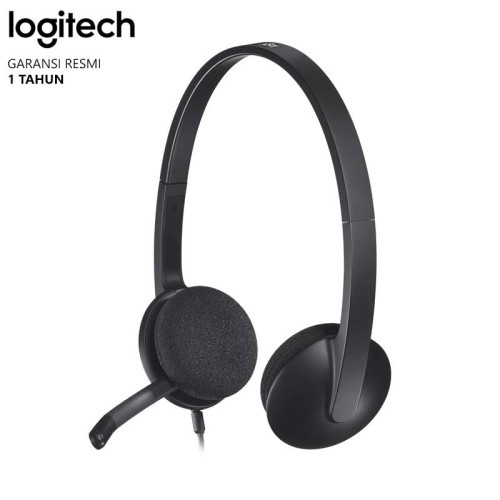 Headset Microphone Logitech H340 Stereo Sound with Noise Cancelling