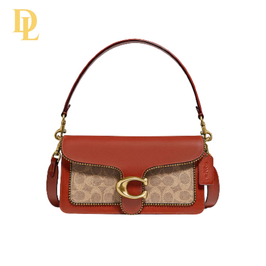 COACH TABBY SHOULDER BAG 26 IN SIGNATURE CANVAS WITH BEADCHAIN (6793)