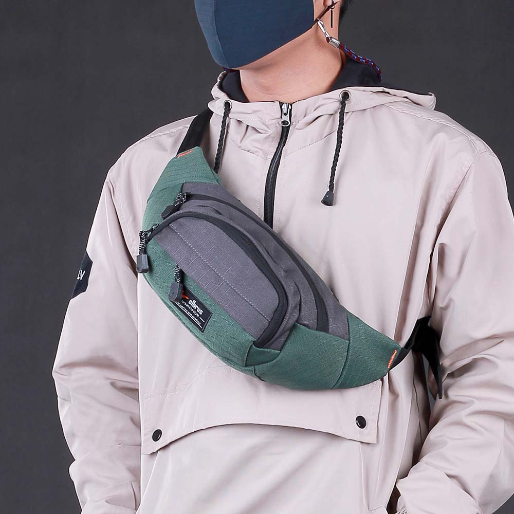 Tas Pinggang Tas Selempang Waist Bag Sling Tas Sunmori Tas Dompet HP Tas Motor Tas Travel Kecil Elbrus Original