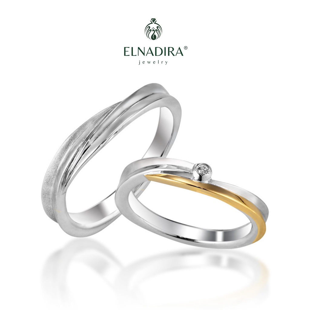 Cincin Nikah Palladium - Elnadira Jewelry