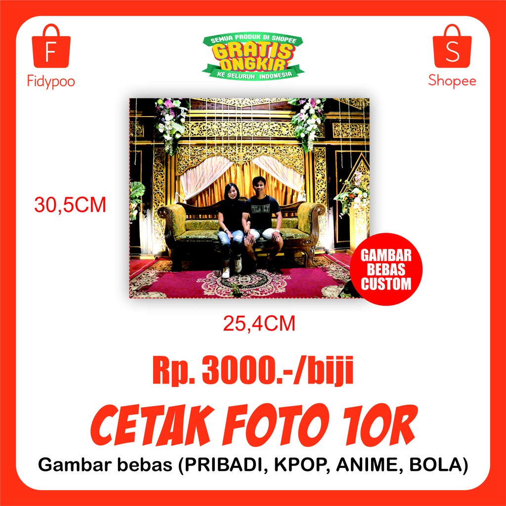 Jual CETAK FOTO UKURAN 10R MURAH GAMBAR BEBAS | Shopee Indonesia