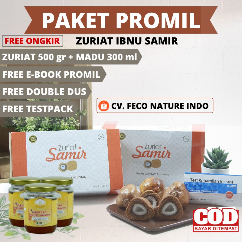 Buah Zuriat Ibnu Samir Promil 500 gr Madu 300 ml Sama spt Buah Zuriat Ibnu Sina Mesir Original