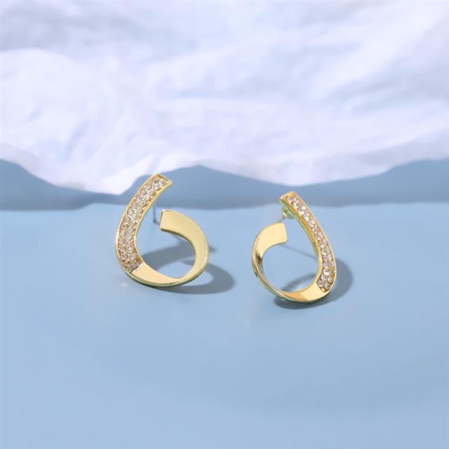 Korea Dongdaemun sterling silver jarum Hollow Air Tetes Elegan liar tindik anting-anting anting-anti