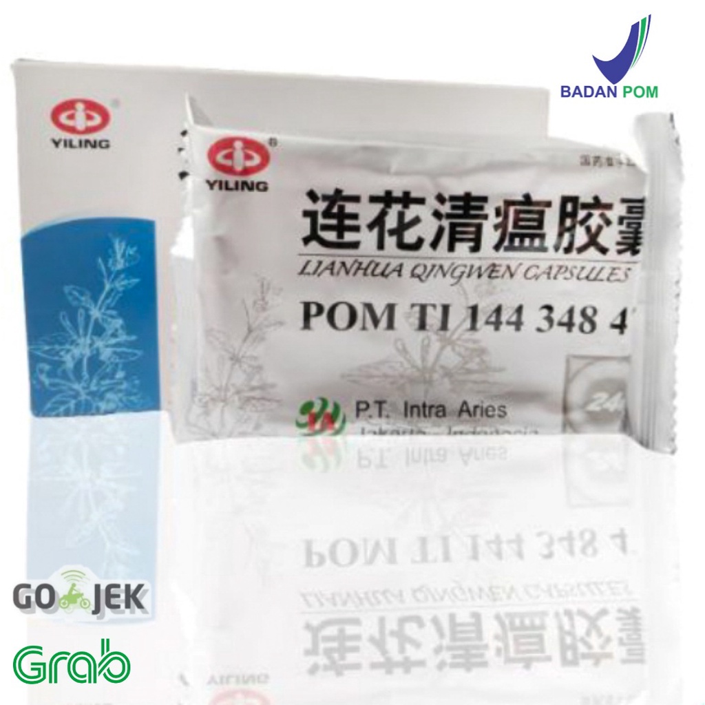 Obat Demam Lianhua Qingwen Jiaonang BPOM Obat Herbal Lian Hua Qing Wen Jiao Nang isi 24kapsul / Box