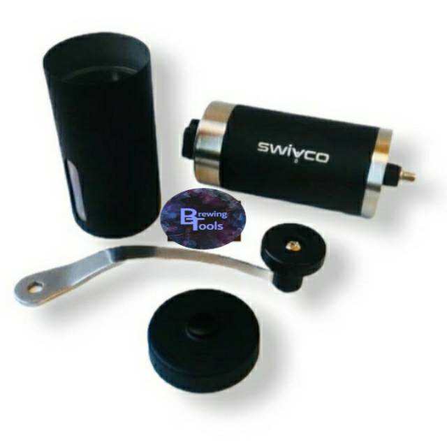 Coffee Grinder Manual Stainless Black Swivco , CG-SW5003