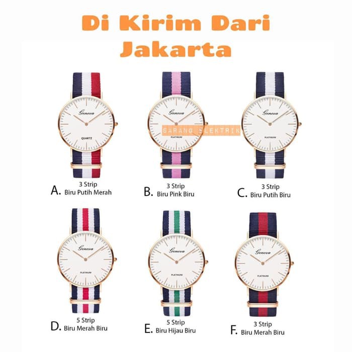 Jam Tangan Fashion Kanvas Geneva DW