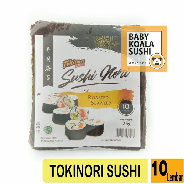 

sa2011aa Nori Sushi Halal 10 Lembar | Tokinori Yakinori Roasted Seaweed Kimbab - Tokinori 10 Lbr