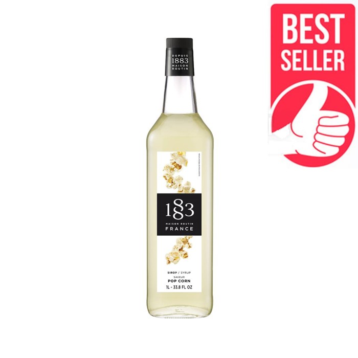 

Sirup Premium Import 1 L Popcorn - Maison Routin 1883 Sirup