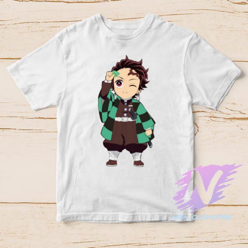 kaos tanjiro demon slayer baju koas anak anime