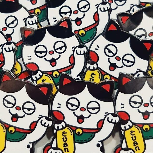 

☼ WC8 Cuan Cat Enamel Pin Ready