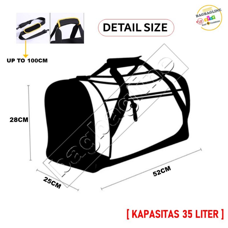 TAS TRAVEL BAG DUFFLE GYM OLAHRAGA TRAVELBAG JUMBO BAJU PAKAIAN JINJING