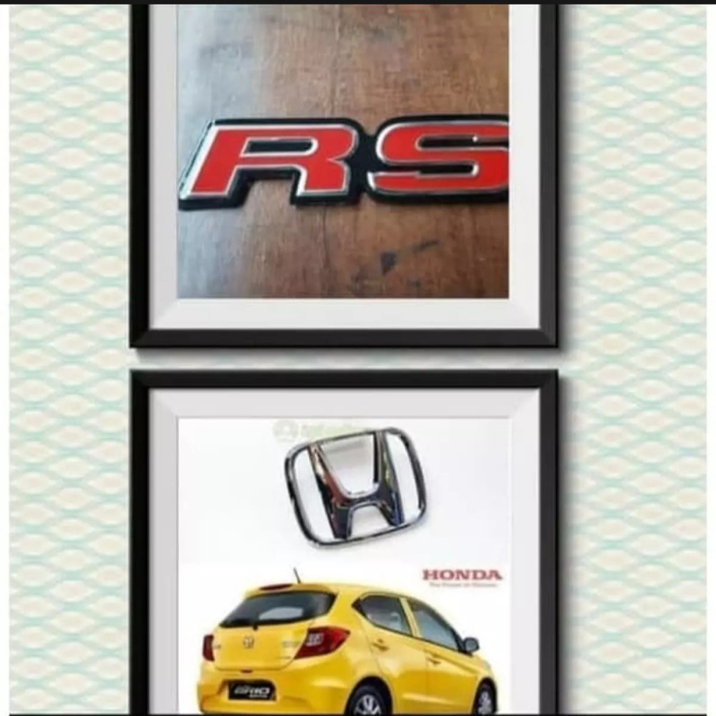 PAket Emblem Logo Honda Belakang Brio 2019 + Emblem RS