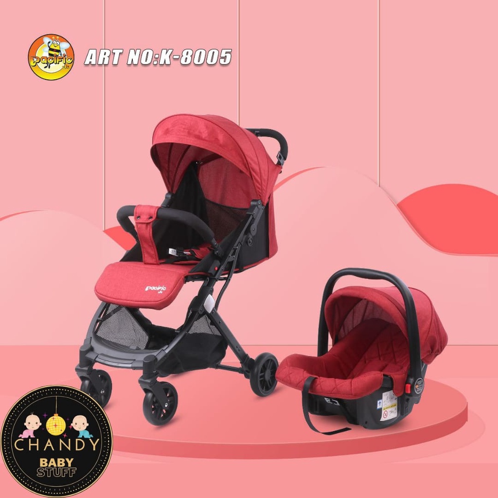 STROLLER BABY WITH CARRIER 2IN1 K 8005