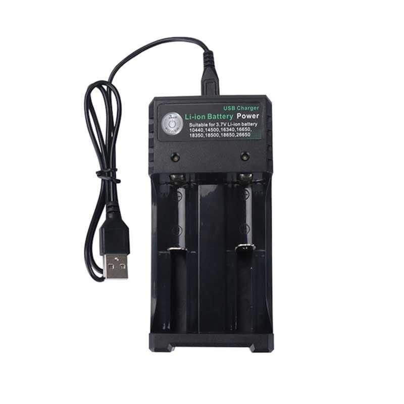 Paling Dicari ! GTF Charger Baterai 18650 2 Slot Plug Micro USB - GF0012