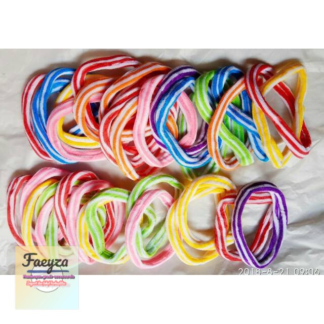 grosir  Ikat rambut  isi 30 pcs wol xl