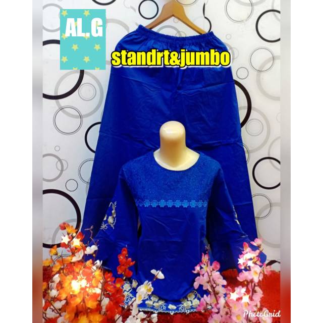 SETELAN VIRAL WANITA CELANA PANJANG BORDIR DAN BROKAT