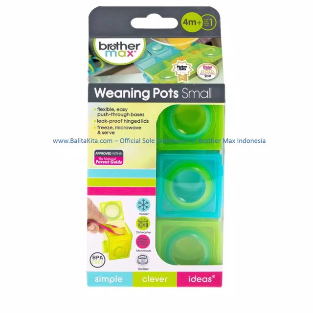 Brother Max Weaning Pots / tempat kaldu