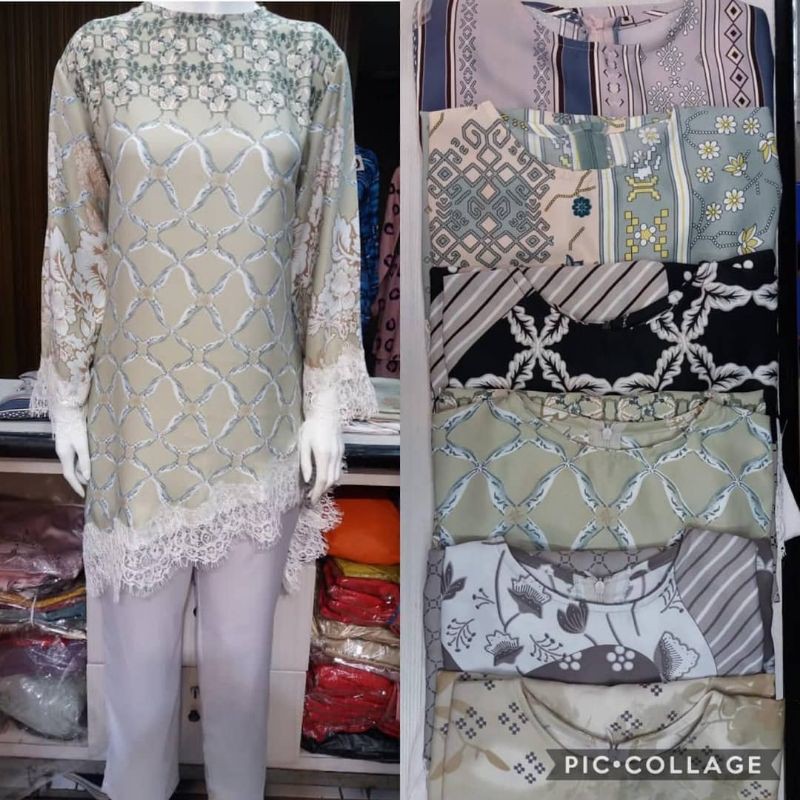 stelan celana batik terbaru / set cel cantik / set cel modern / set batik terbaru / setcel pesta