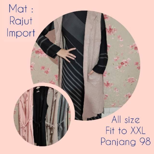 RAJUT PINKDOSE - LONG OUTHER - CARDIGAN RAJUT